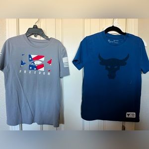 Boys shirt bundle. Under armour, guess, Arizona size small